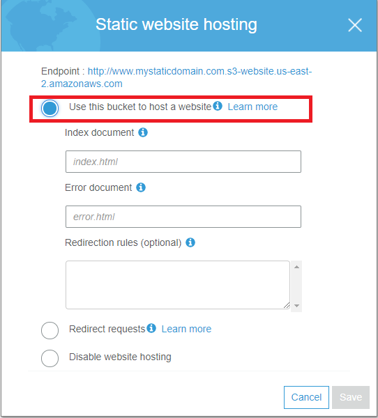 How To Host Static Website Using S3 In AWS